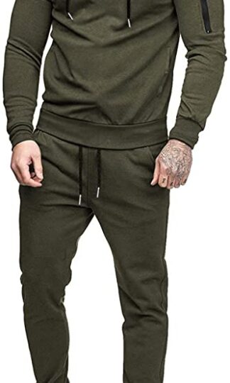 COOFANDY Men's Tracksuit 2 Piece Hooded Athletic Sweatsuits Casual Running Jogging Sport Suit Sets